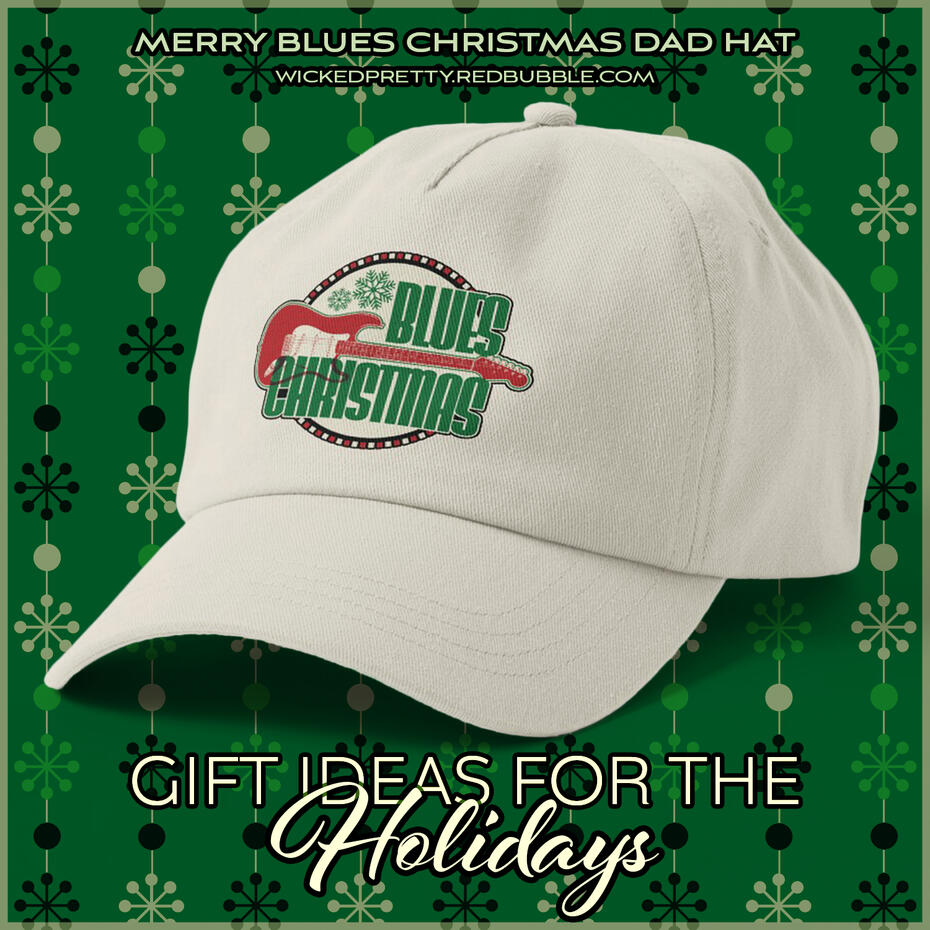 Merry Blues Christmas Dad Hat