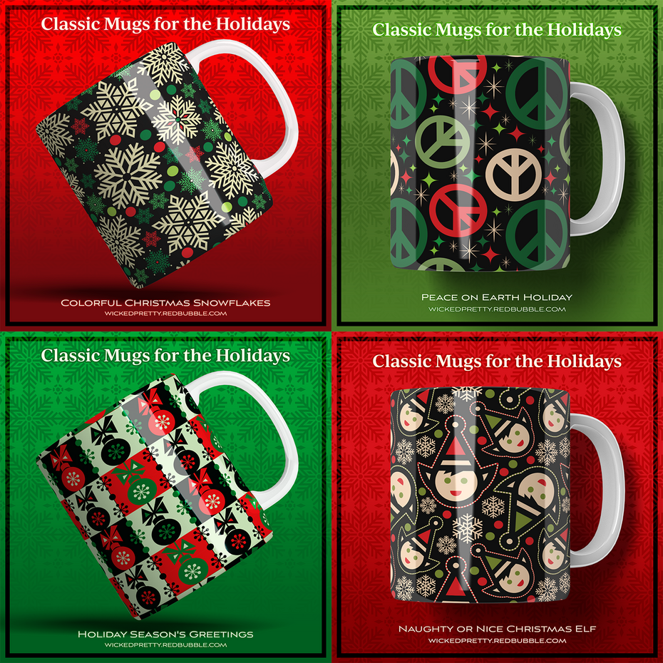 Spread holiday cheer with merry Christmas mugs!