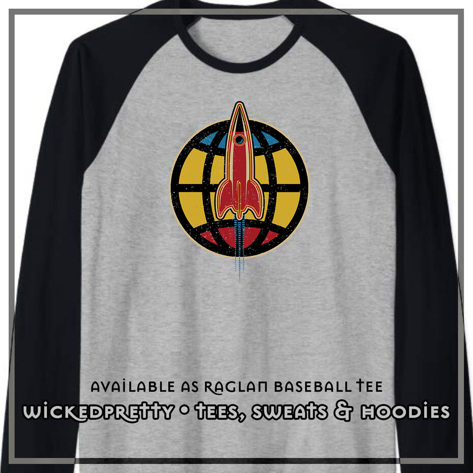Rocket World Raglan Baseball Tee