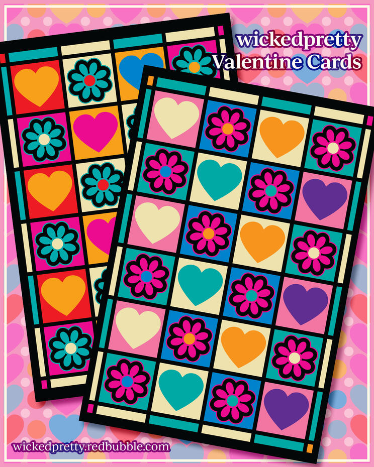 WickedPretty Valentine Greeting Cards