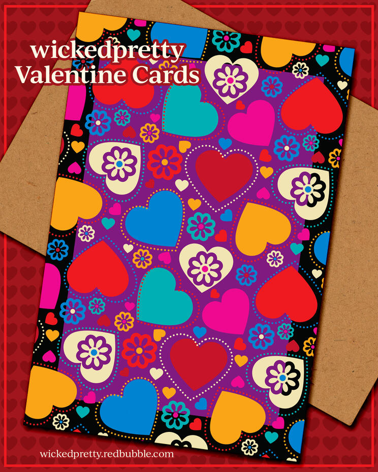 WickedPretty Valentine Greeting Cards