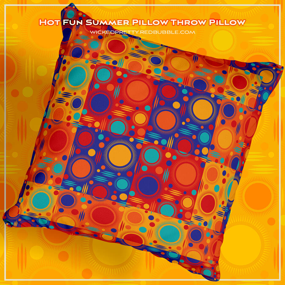 Hot Fun Summer Pillow