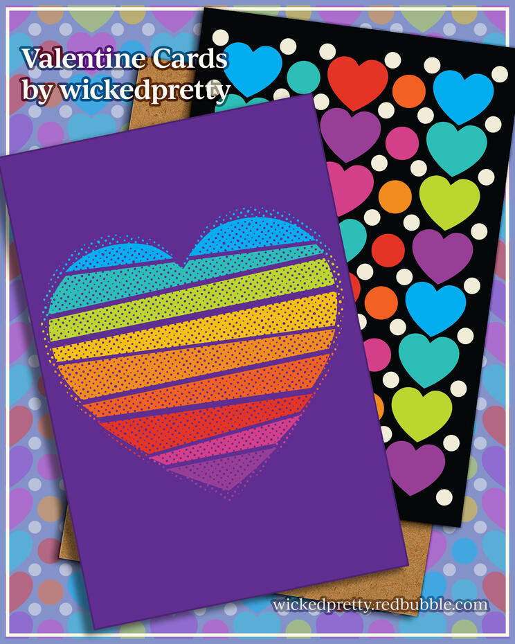 WickedPretty Valentine Greeting Cards