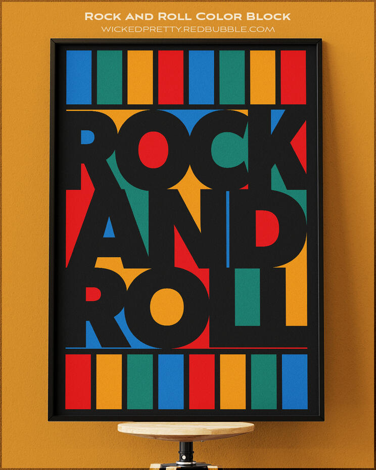 Rock And Roll Color Block