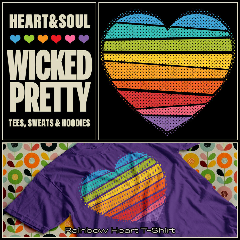 Bright &amp; Colorful Rainbow Heart