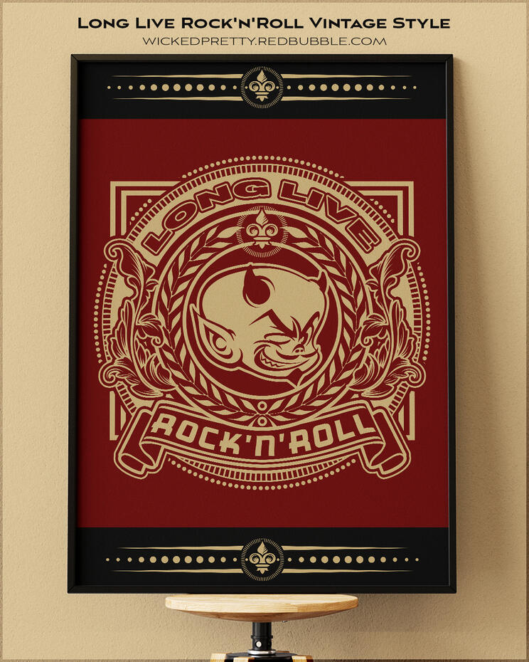 Long Live Rock&#39;n&#39;Roll Vintage Style