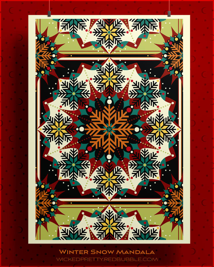 Winter Snow Mandala ❄️