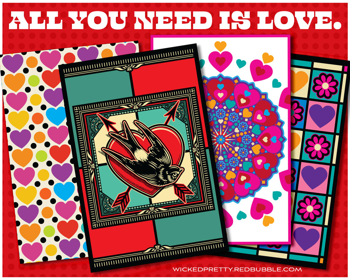 WickedPretty Valentine Greeting Cards 💘🏹❤️