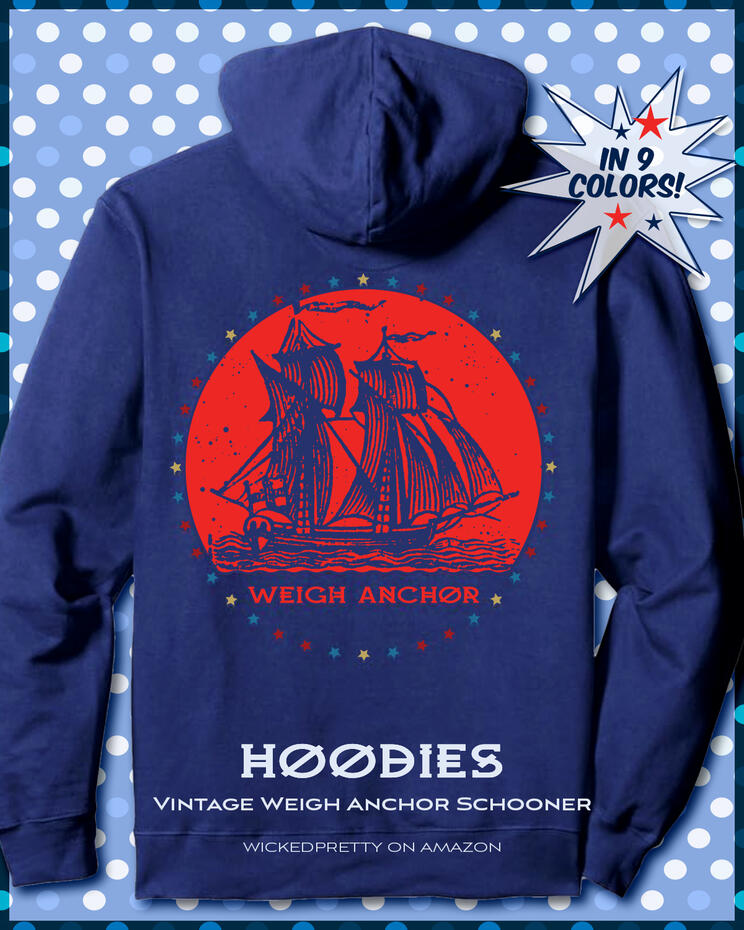 Vintage Weigh Anchor Schooner