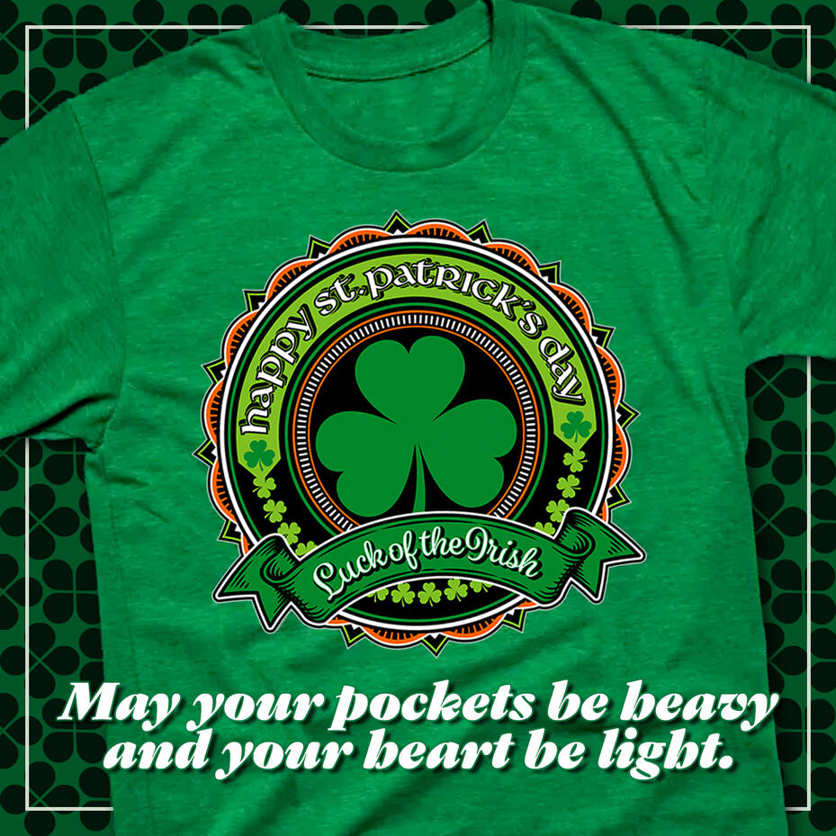 Happy St. Patrick’s Day, may the road rise up to meet you! Sláinte Mhath! From wickedpretty on Redbubble, Teepublic and Amazon