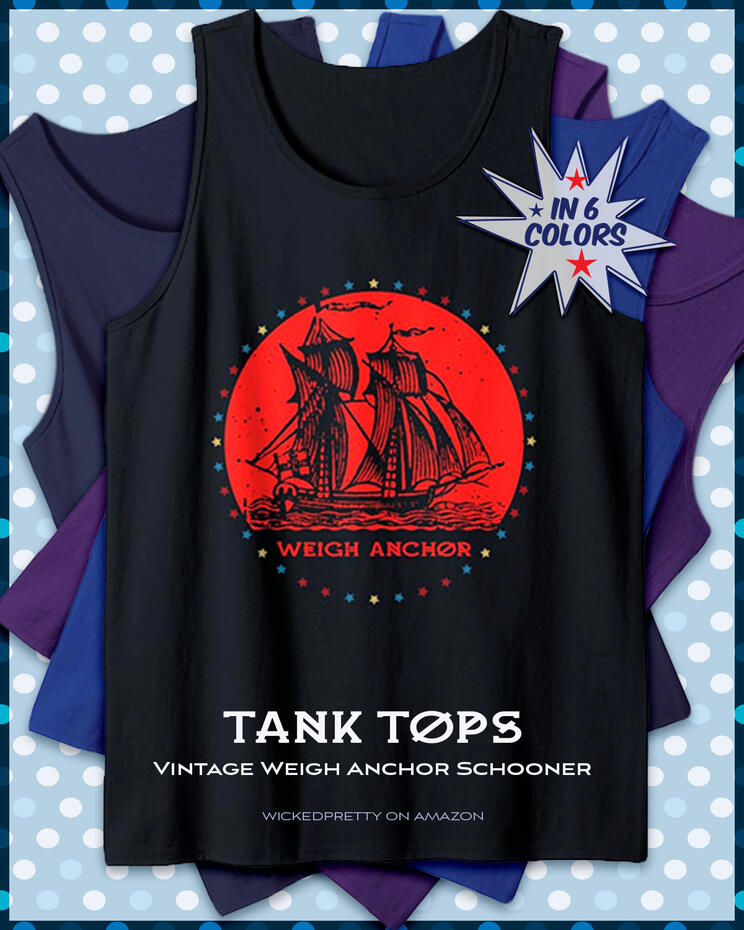 Vintage Weigh Anchor Schooner