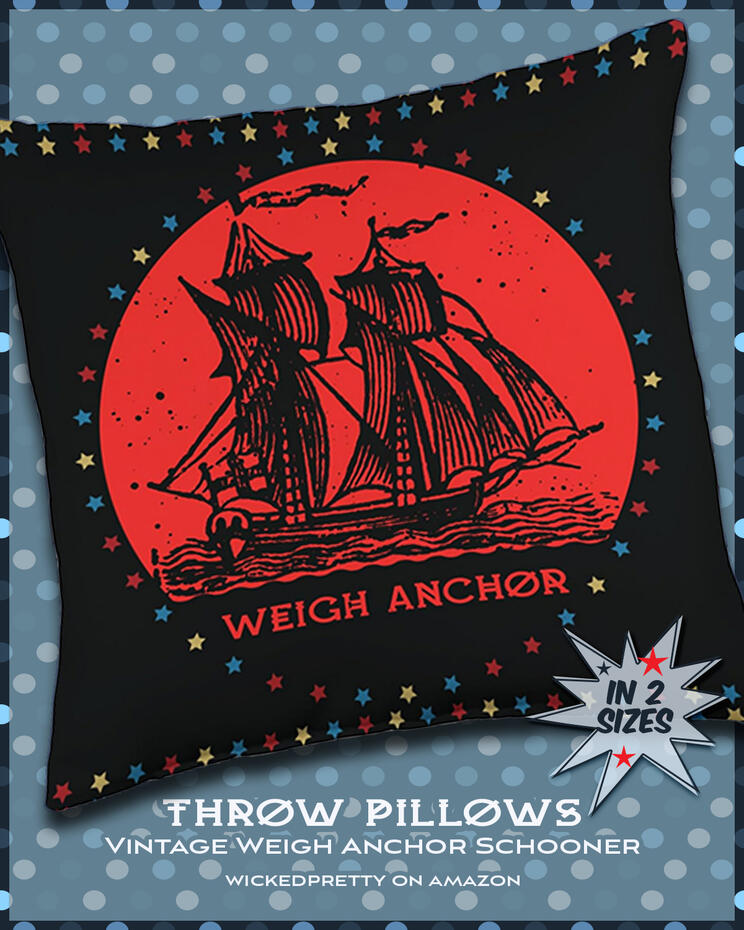 Vintage Weigh Anchor Schooner