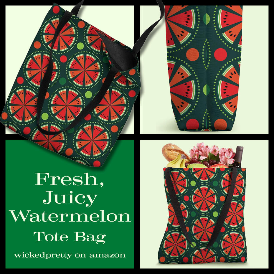 Fresh, Juicy Watermelon Tote Bag