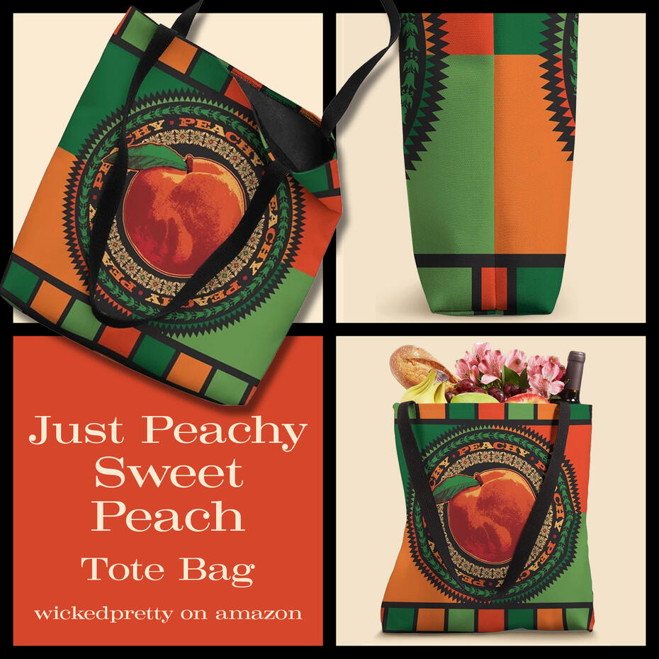 Just Peachy Sweet Peach Tote Bag