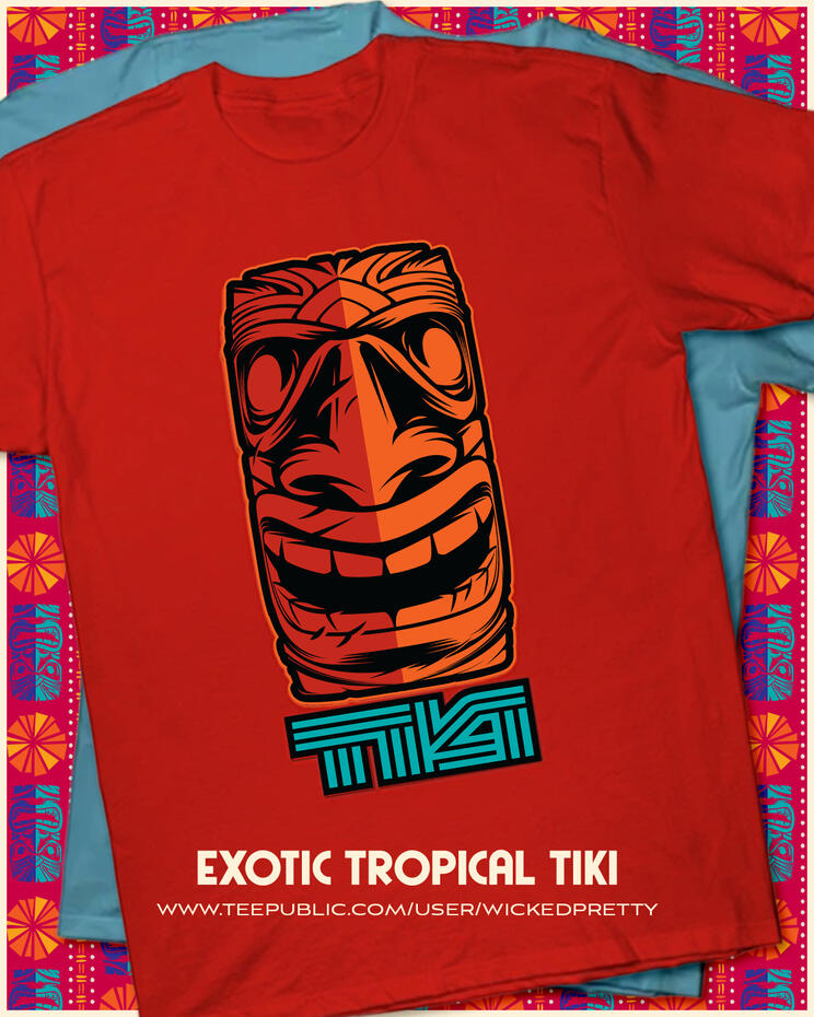 Exotic Tropical Tiki T-Shirt
