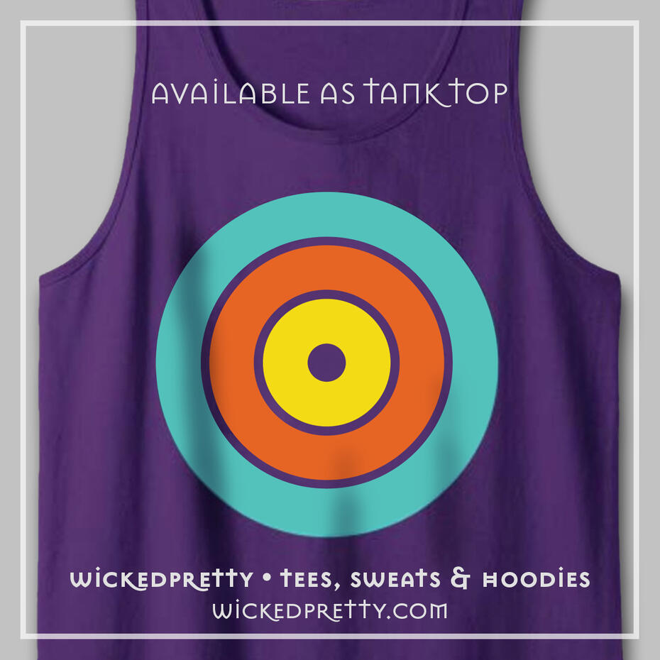 Colorful, Graphic Circle Tank Top