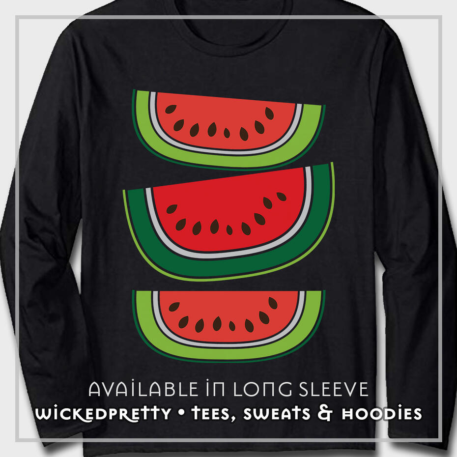 Fresh, Juicy Watermelon Long Sleeve T-Shirt