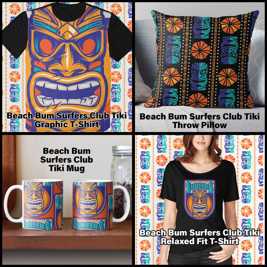 Beach Bum Surfers Club Tiki