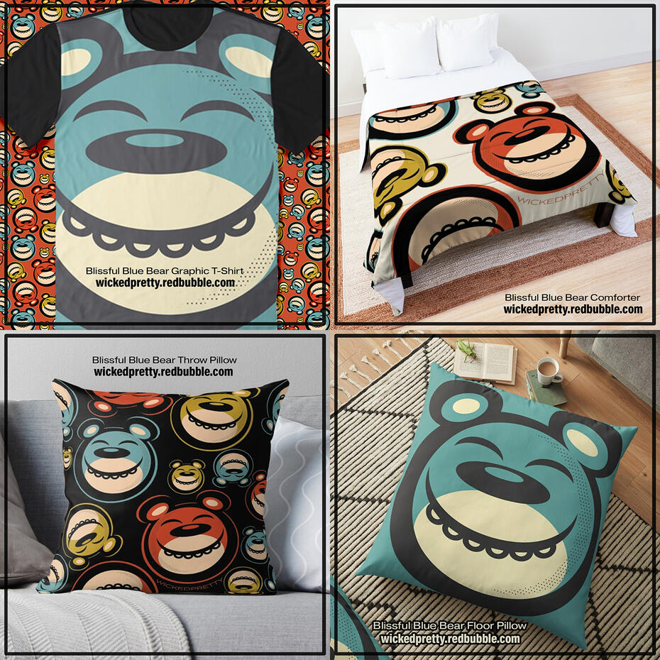 Blissful Blue Bear
