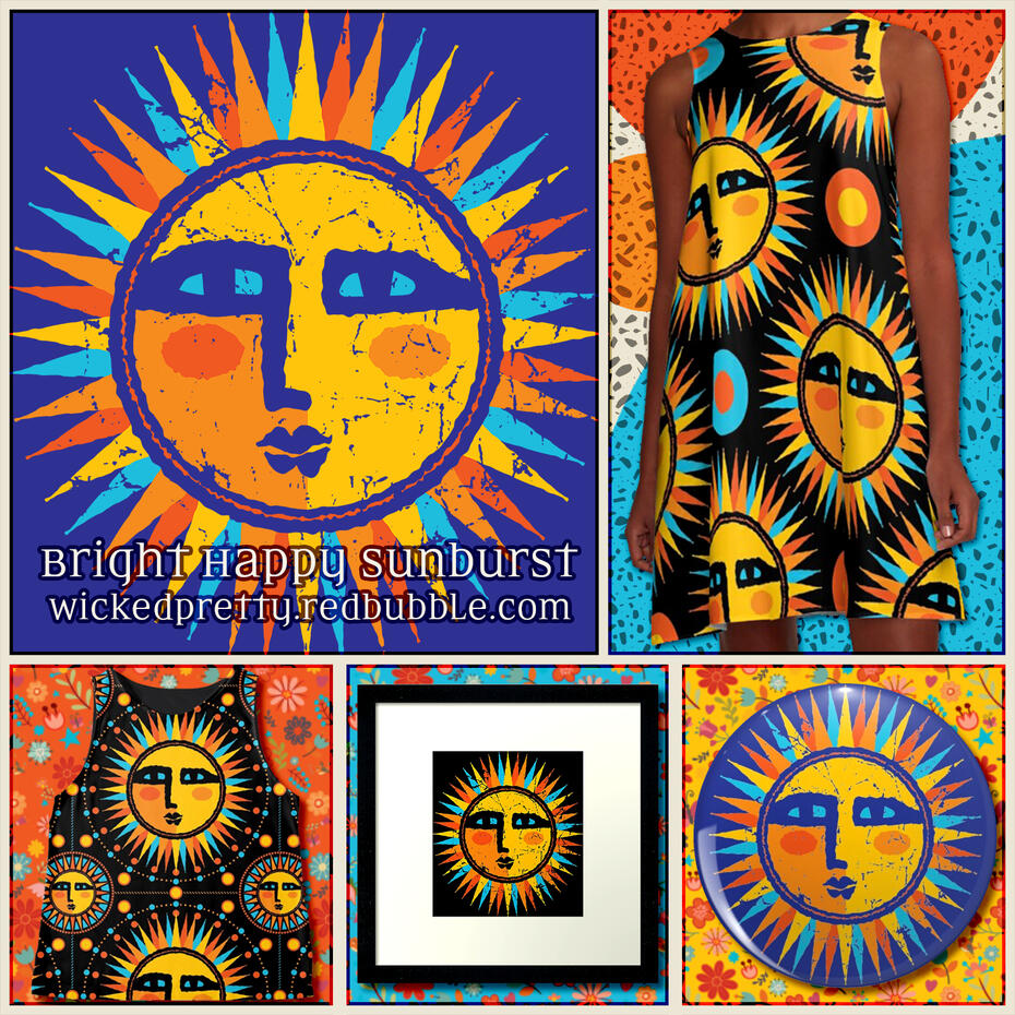 Bright Happy Sunburst