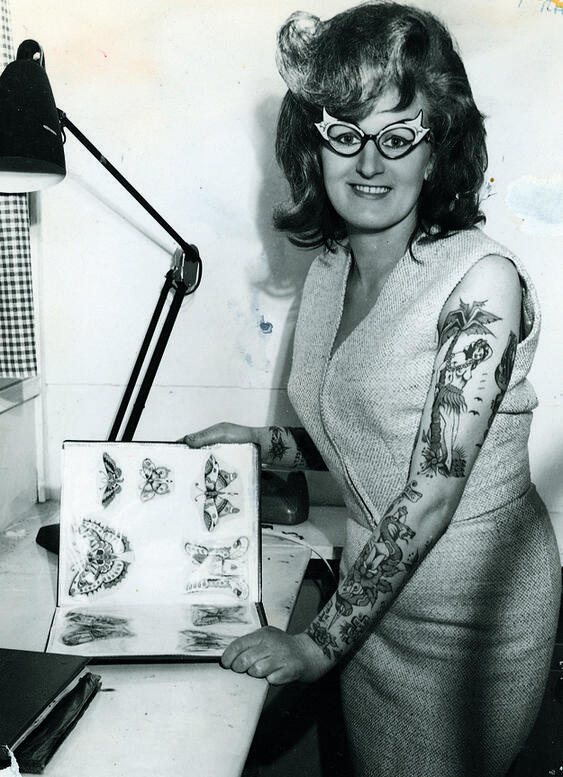 Cindy Ray in her studio; Ivanhoe, Australia (1960s)