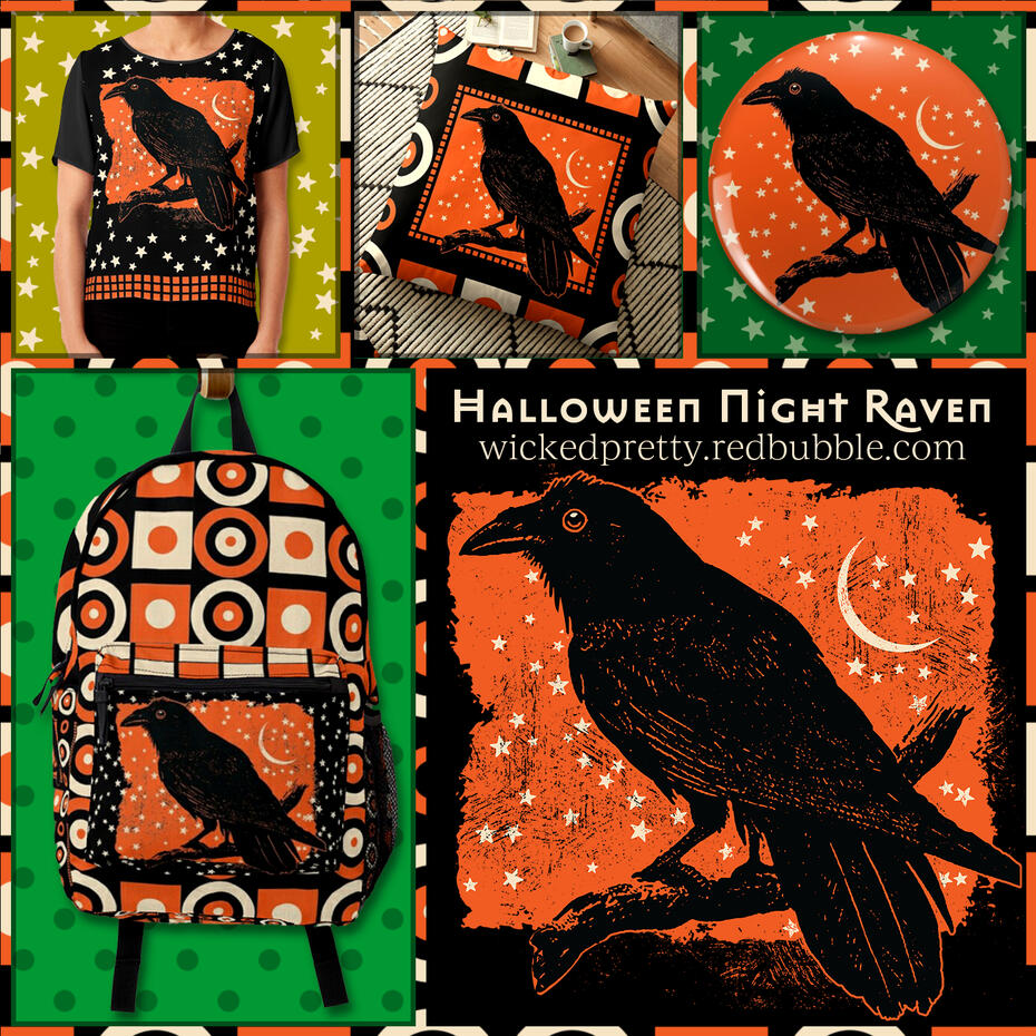 Halloween Night Raven