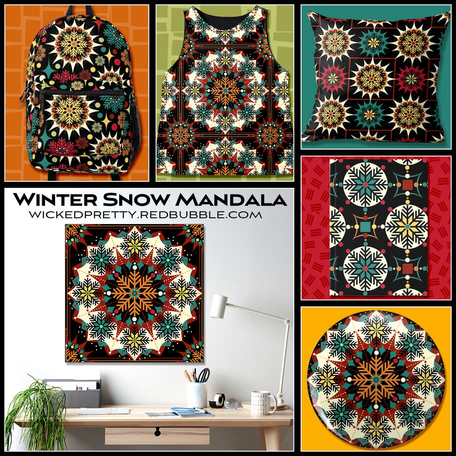 Winter Snow Mandala