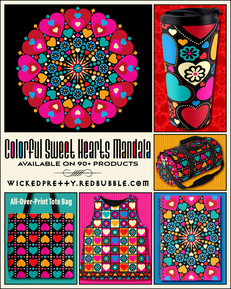 Colorful Sweet Hearts Mandala