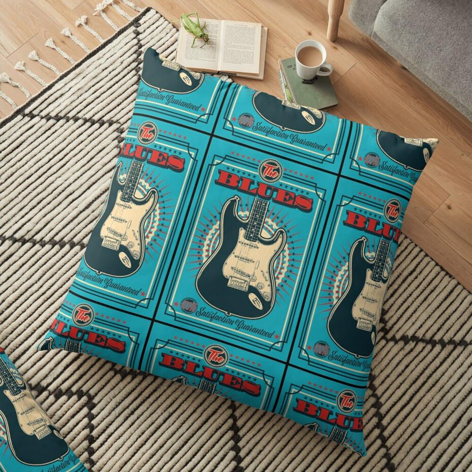 The Blues Vintage Style Guitar - BLUE