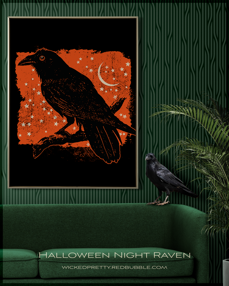 Halloween Night Raven