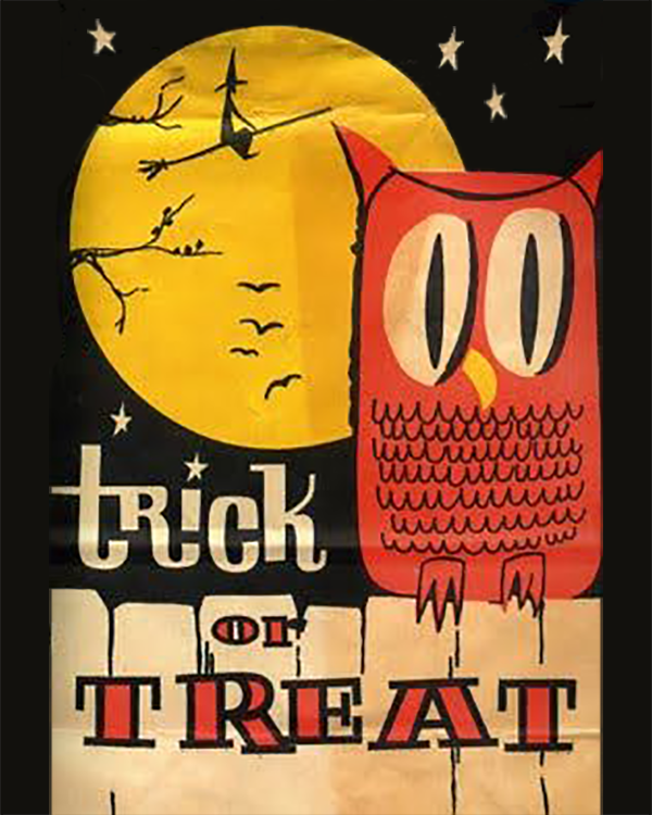 Vintage trick or treat bag