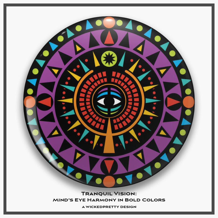 Tranquil Vision: Mind&#39;s Eye Harmony in Bold Colors