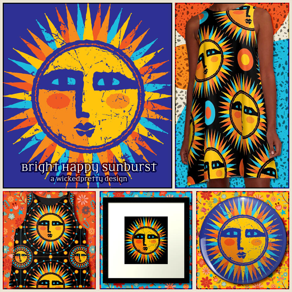 Bright Happy Sunburst