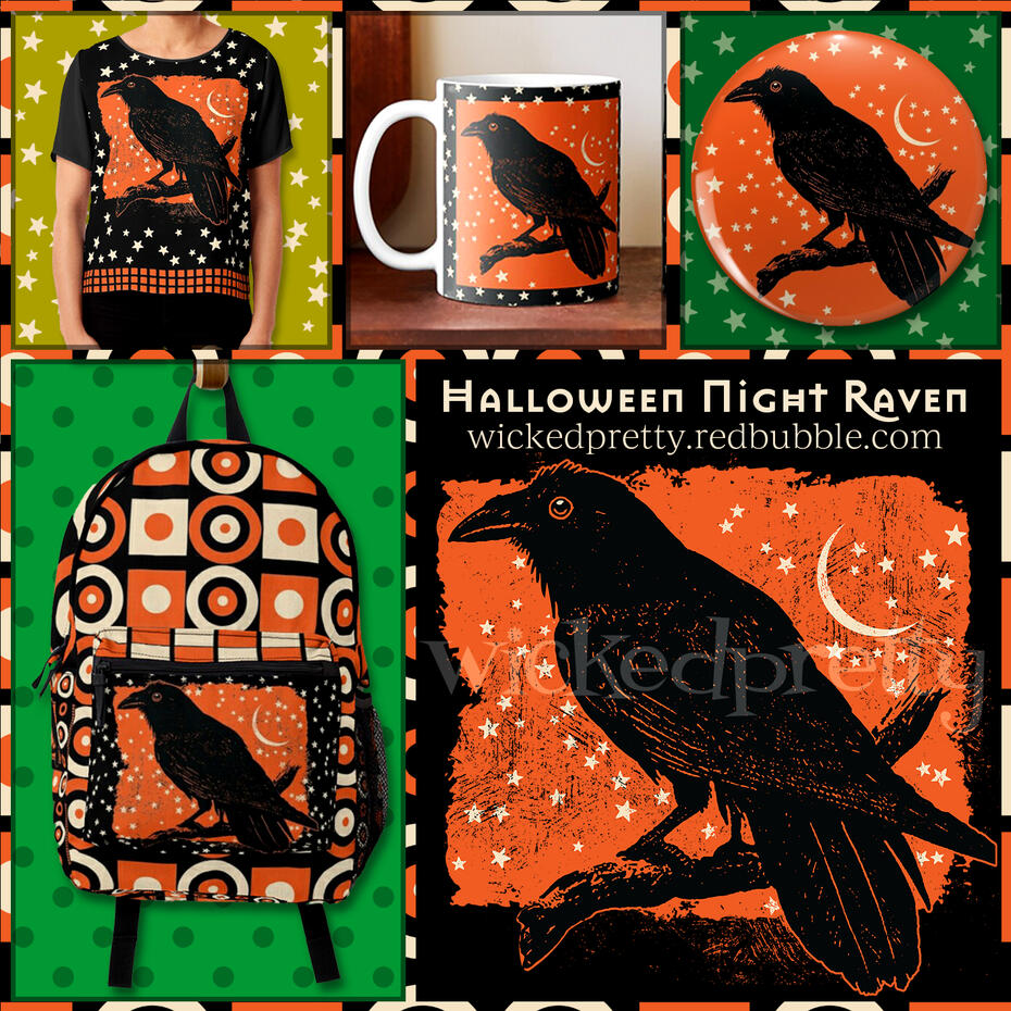 Halloween Night Raven