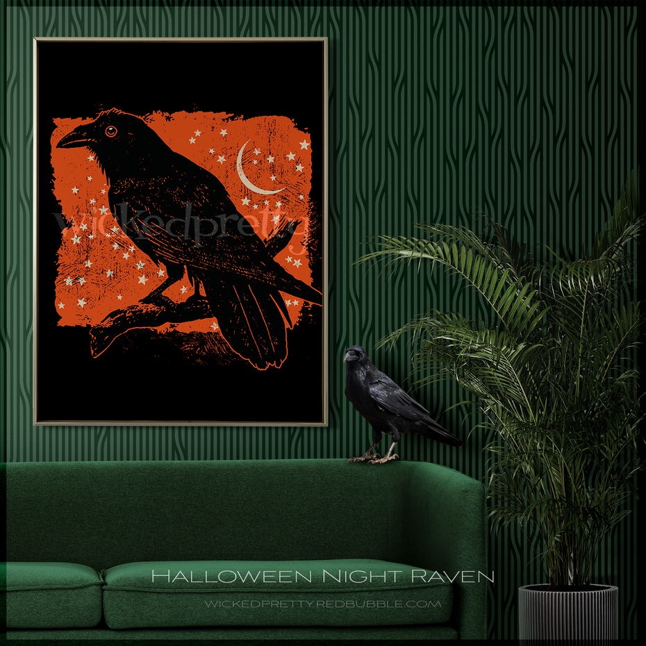 Halloween Night Raven