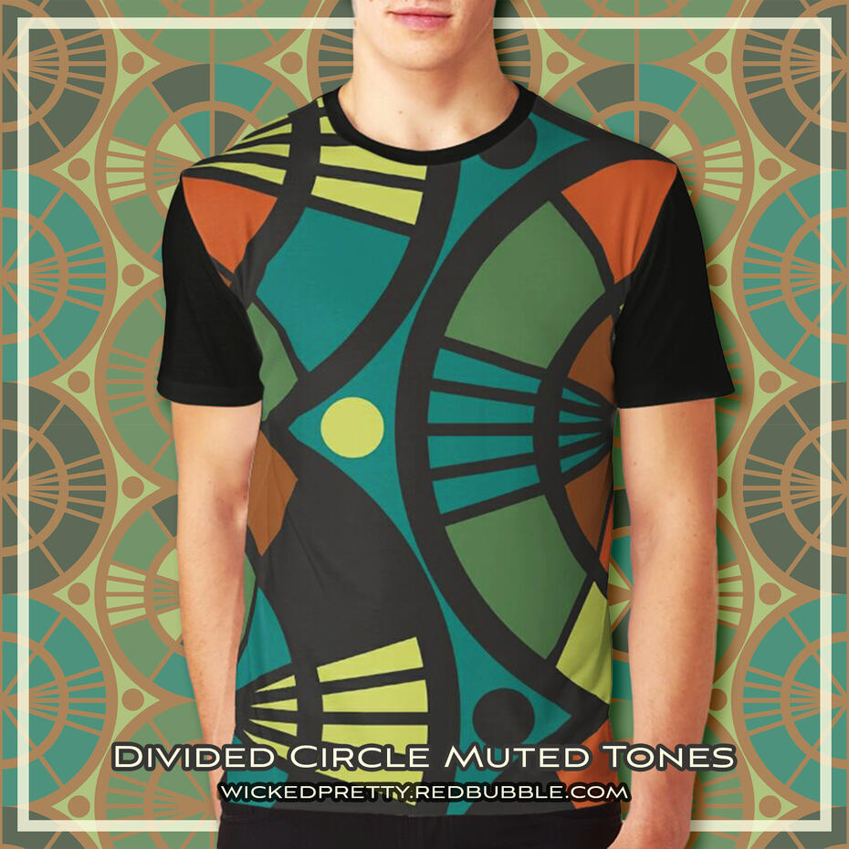Divided Circle Muted Tones - Graphic Tee