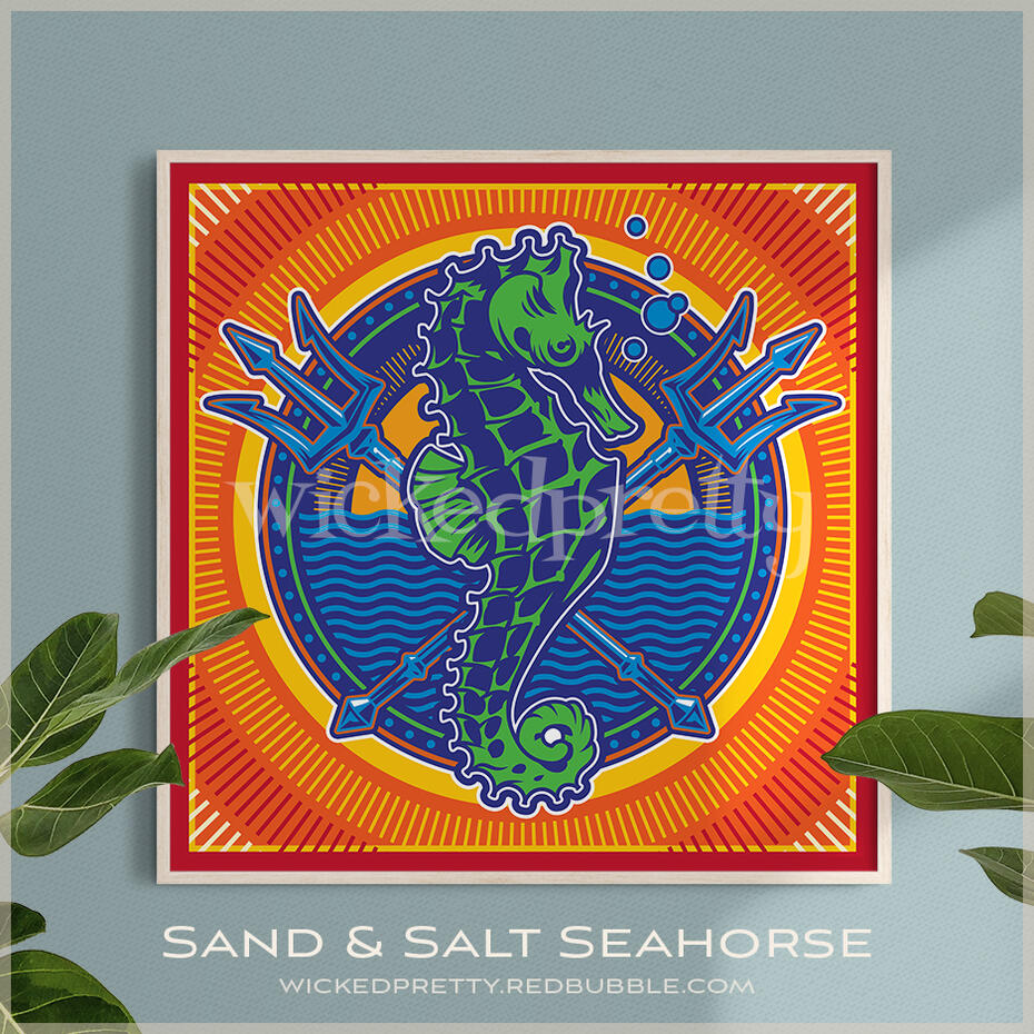 Sand &amp; Salt Seahorse Sunrise
