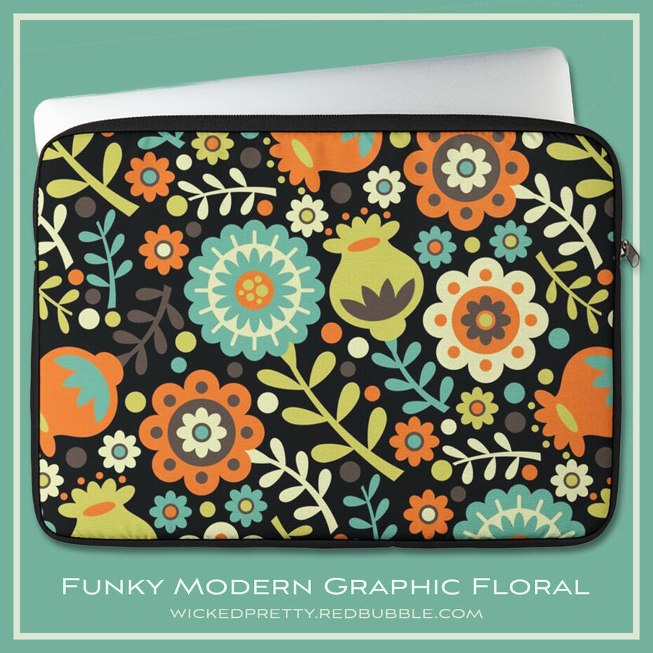 Funky Modern Graphic Floral