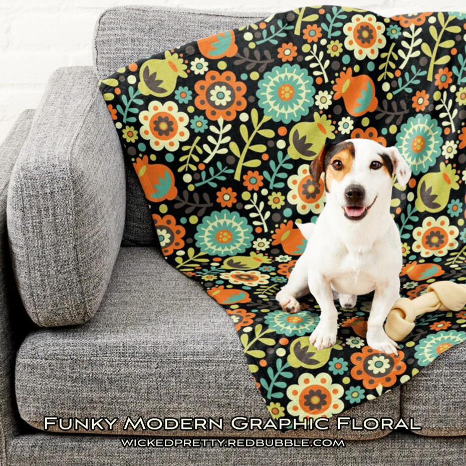 Funky Modern Graphic Floral