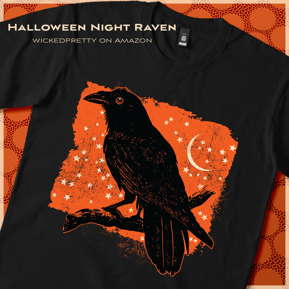 Halloween Night Raven