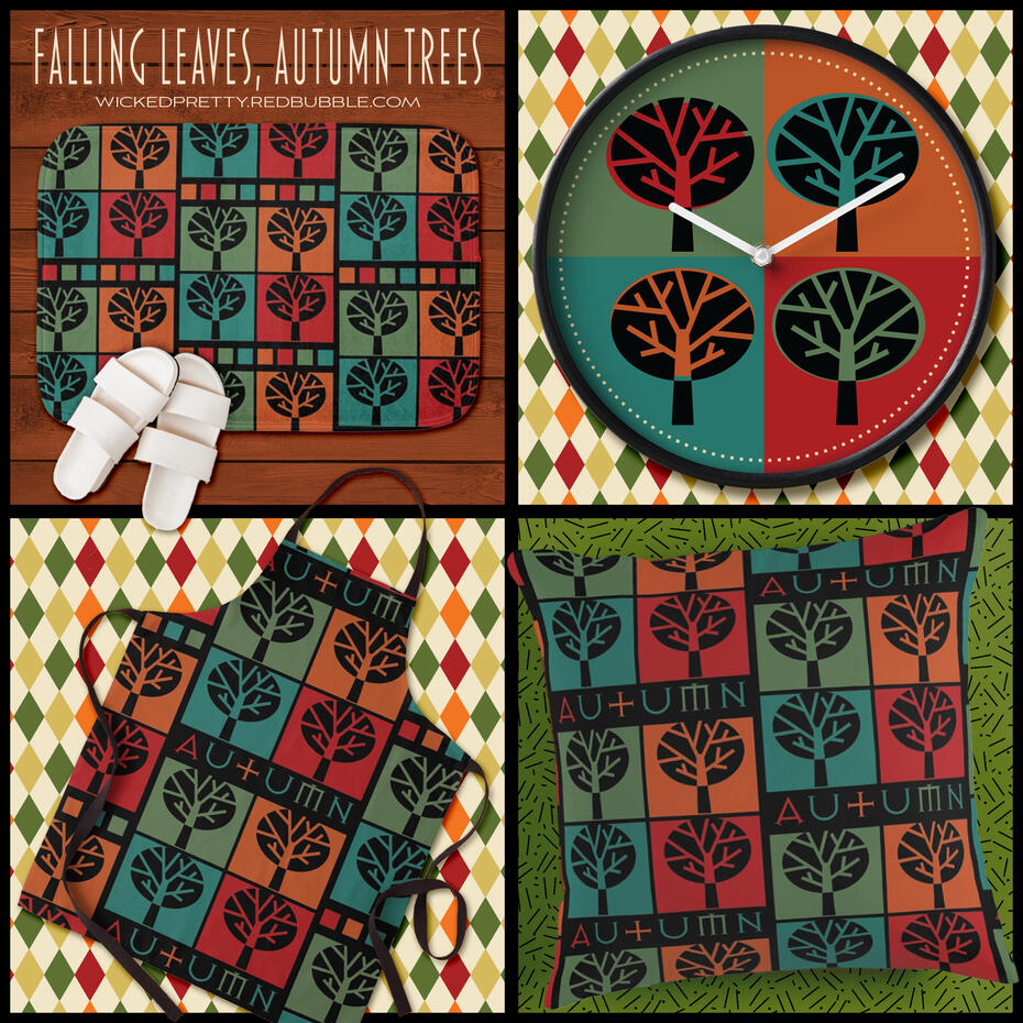 Falling Leaves, Autumn Trees