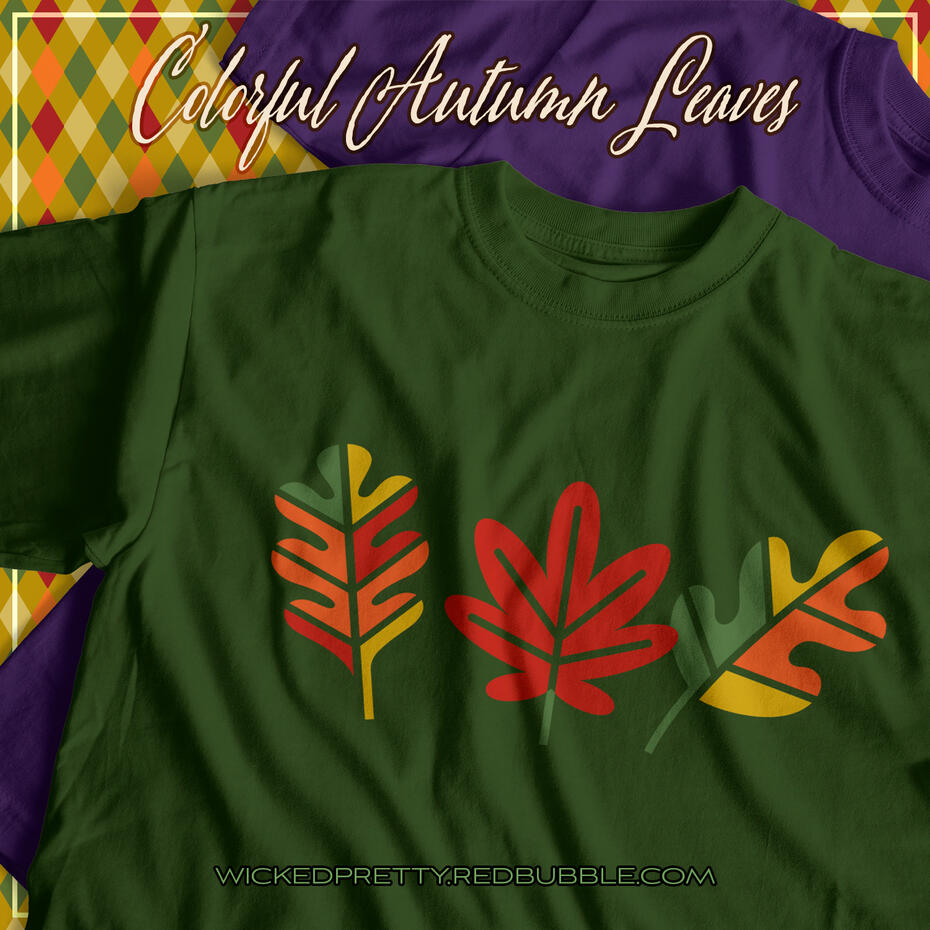 Colorful Autumn Leaves T-Shirts