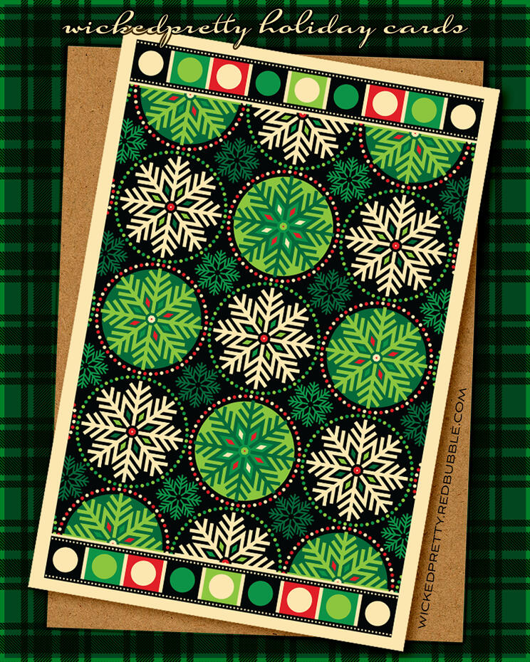 Frosty, Fun Holiday Snowflake Greeting Card