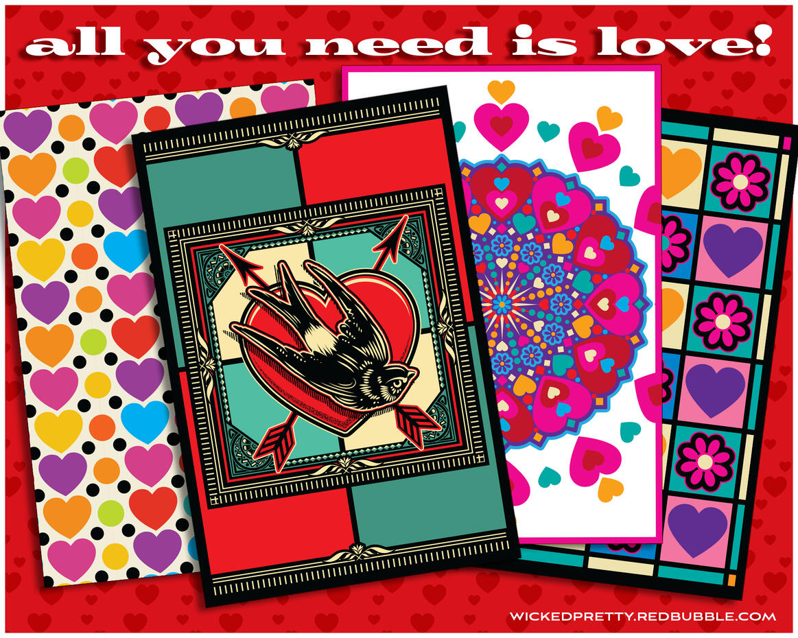 WickedPretty Valentine Greeting Cards 💘🏹❤️