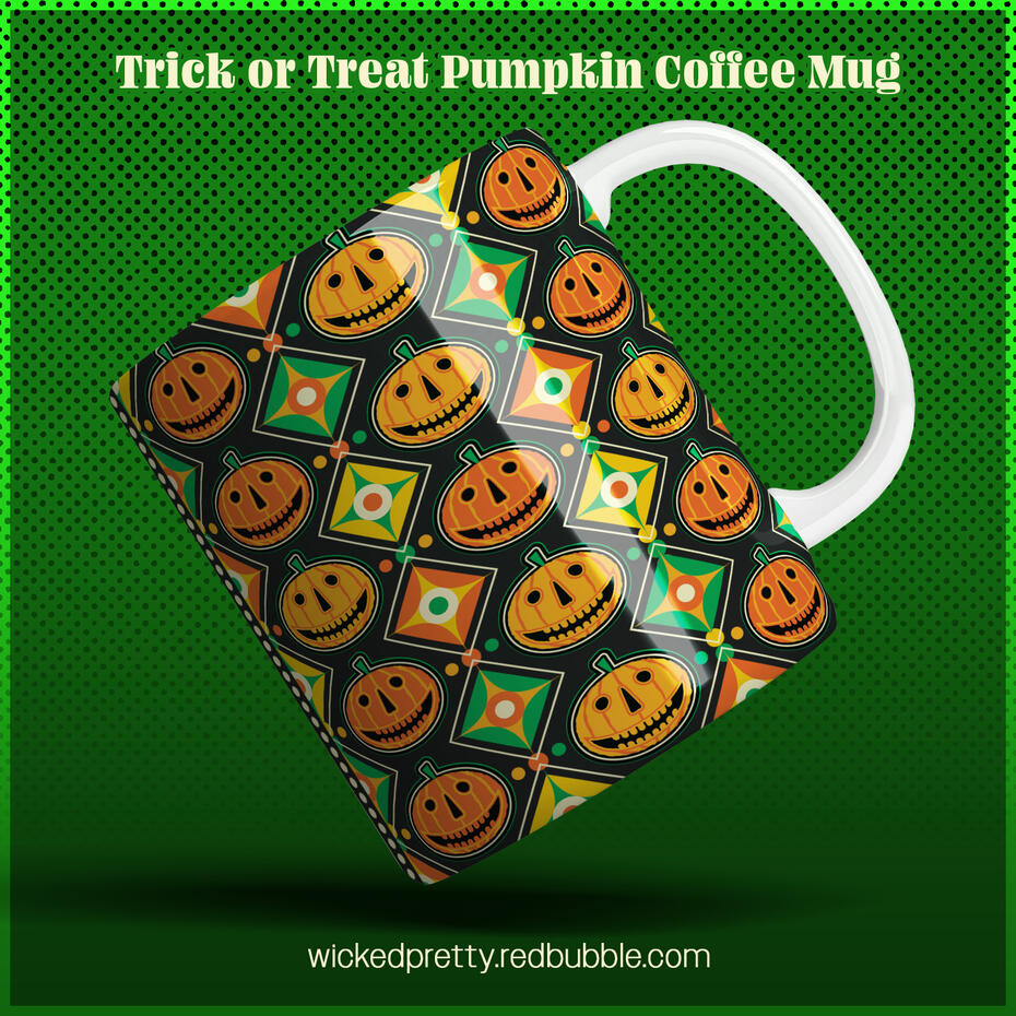 Trick or Treat Pumpkin Coffee Mug