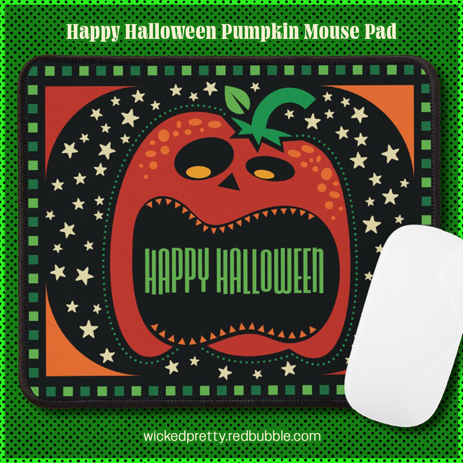 Happy Halloween Pumpkin Mouse Pad