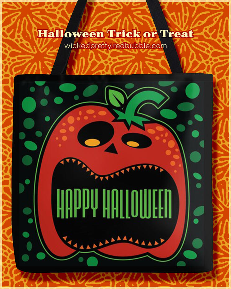 Happy Halloween Pumpkin Tote Bag